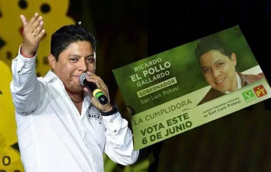 En San Luis Potosí, el Partido Verde reparte tarjetas a cambio de voto