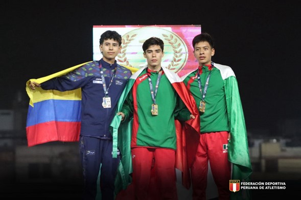 Atletas mexicanos con un oro y tres bronces en Iberoamericano de Atletismo U18 en Perú