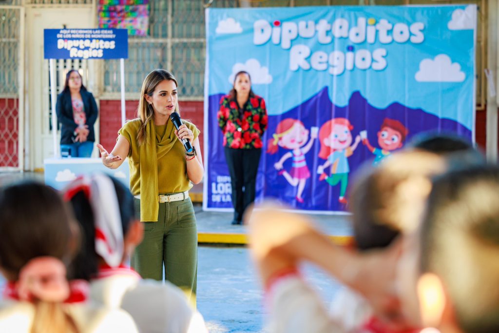 Lorena de la Garza escucha a niños y adolescentes de Monterrey con el programa “Diputaditos Regios”